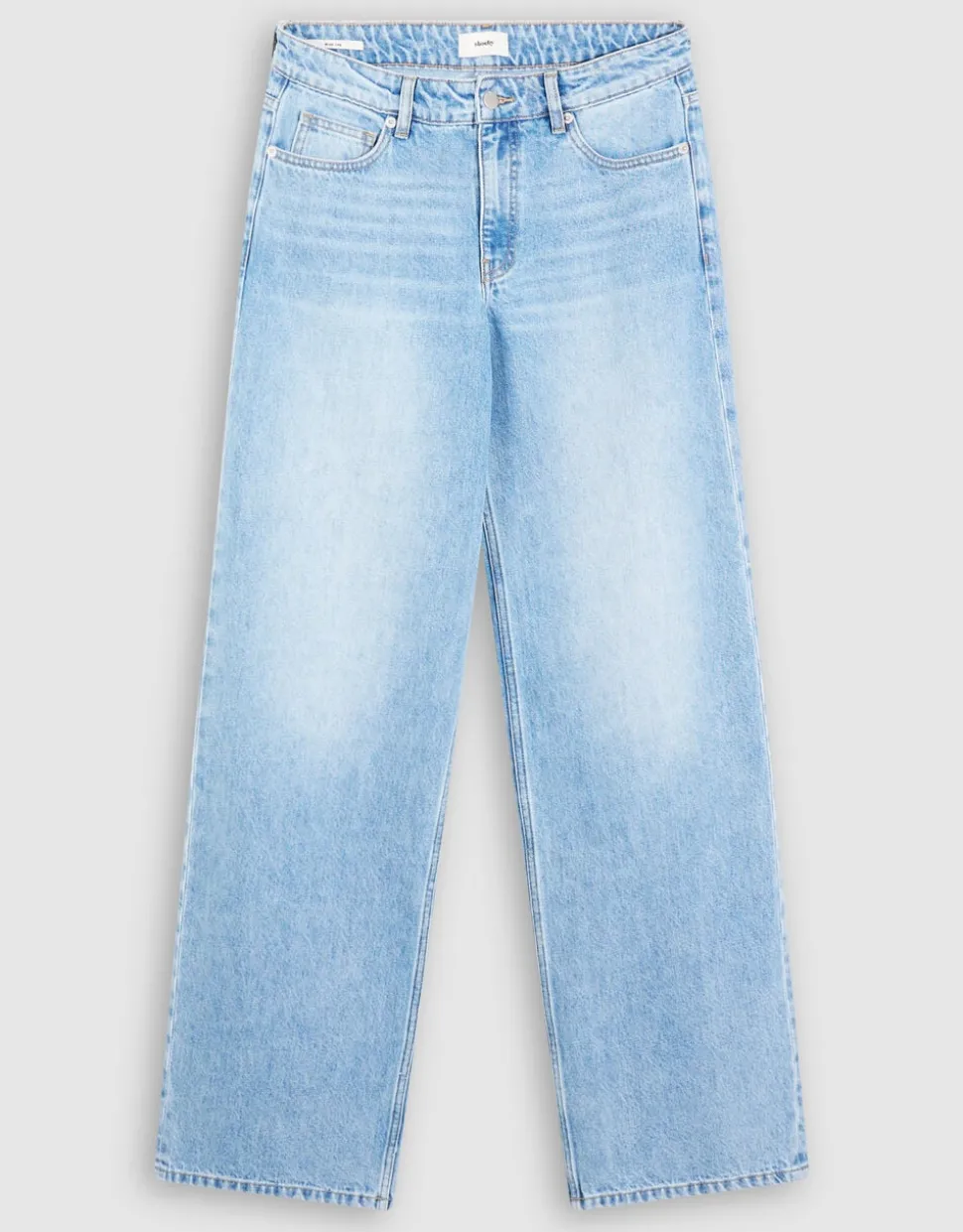 Mid Waist Wide Leg Fit Jeans Mediumstone