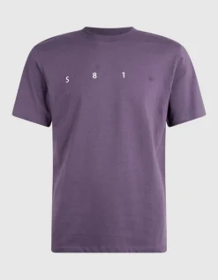 Minimal Artwork T-shirt Paars