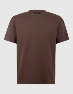 Minimalistisch T-shirt Donkerbruin
