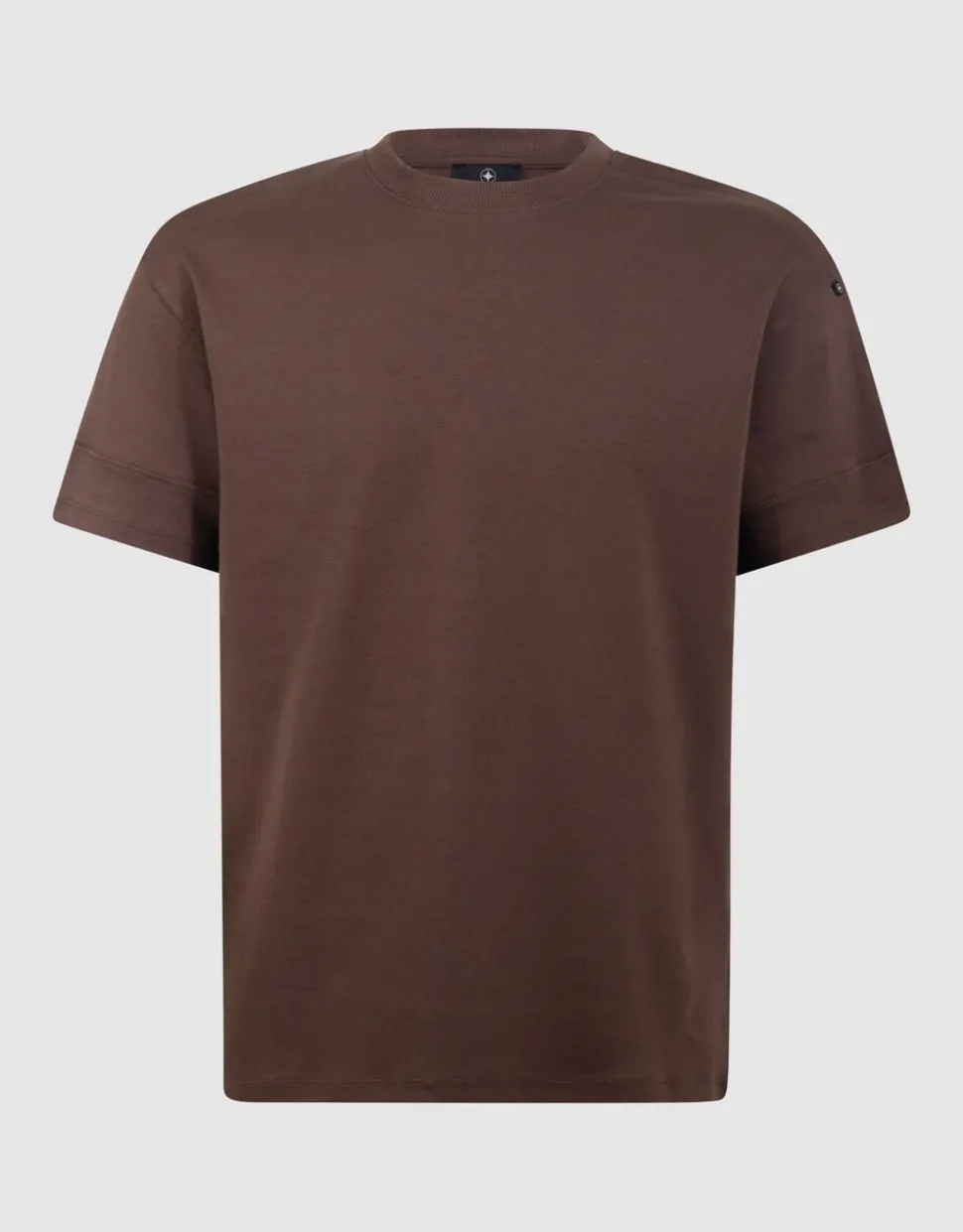 Minimalistisch T-shirt Donkerbruin