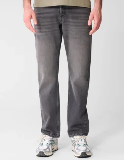 Modern Straight Fit Jeans Washed Zwart L32