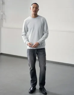 Modern Straight Fit Jeans Washed Zwart L32