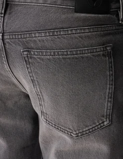 Modern Straight Fit Jeans Washed Zwart L32