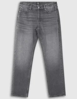 Modern Straight Fit Jeans Washed Zwart L34