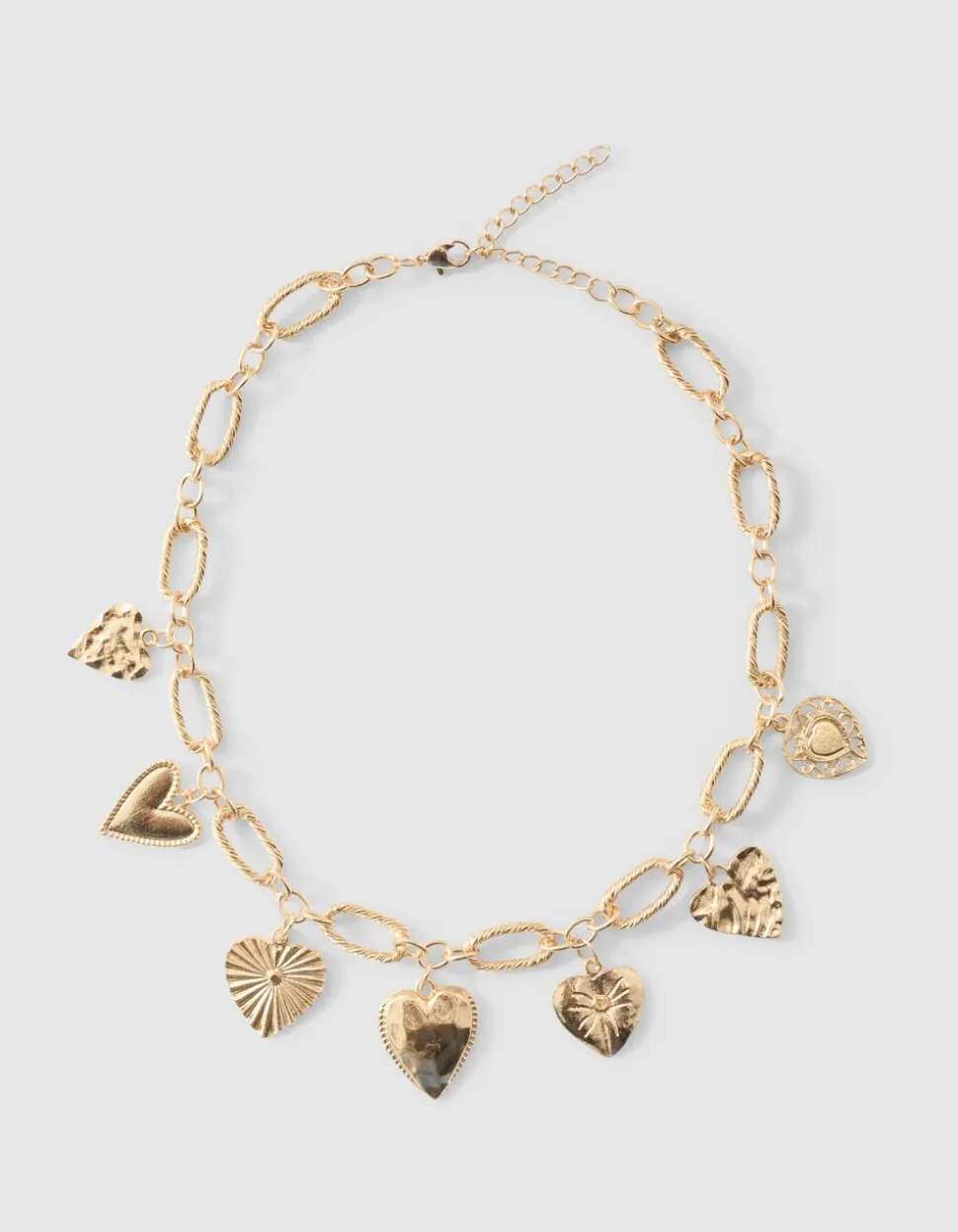 Multi Heart Ketting Goud