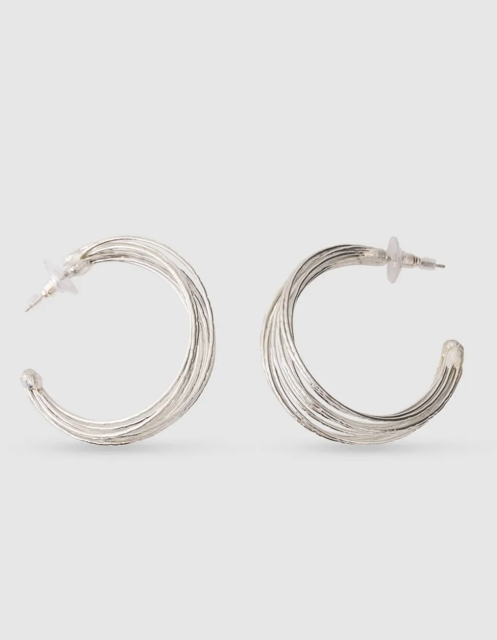 Multi Hoop Oorbellen Zilver