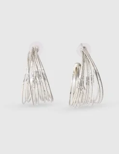 Multi Hoop Oorbellen Zilver