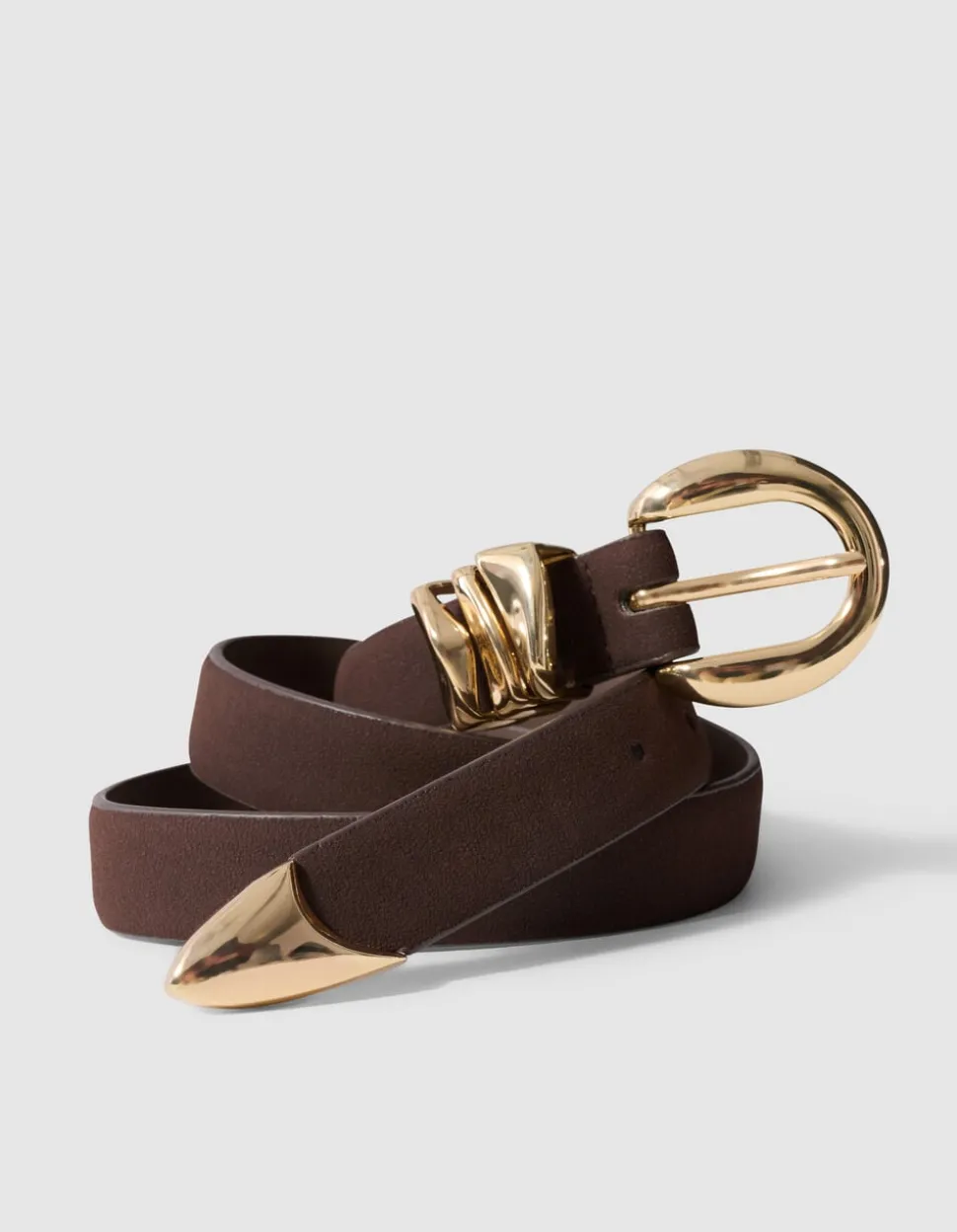 Organische Loop Riem Bruin