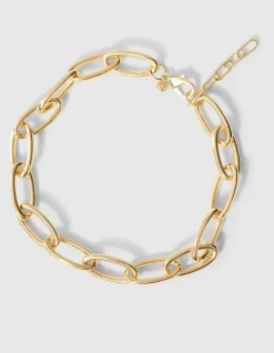 Oval Chain Ketting Goud