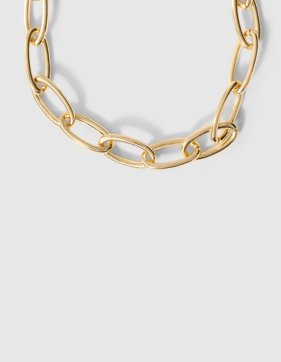 Oval Chain Ketting Goud