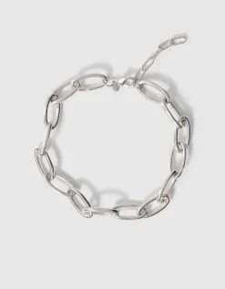 Oval Chain Ketting Zilver