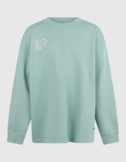 Oversized Artwork Sweater Lichtgroen