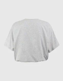 Oversized Balloon T-shirt Lichtgrijs