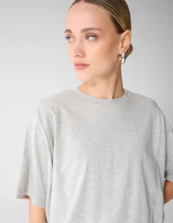 Oversized Balloon T-shirt Lichtgrijs