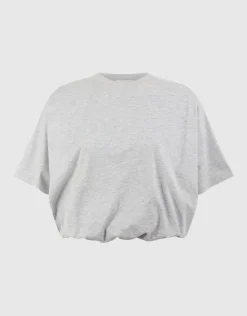 Oversized Balloon T-shirt Lichtgrijs