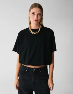Oversized Balloon T-shirt Zwart