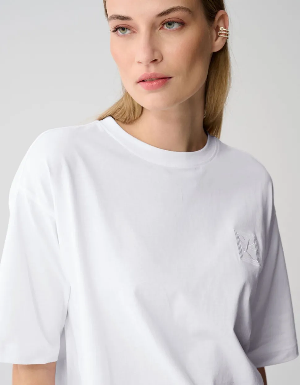 Oversized Basic T-shirt Wit By Lonneke