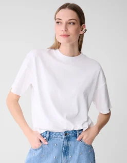 Oversized Basis T-shirt Wit