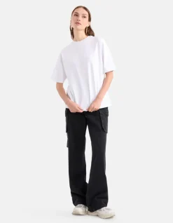 Oversized Basis T-shirt Wit