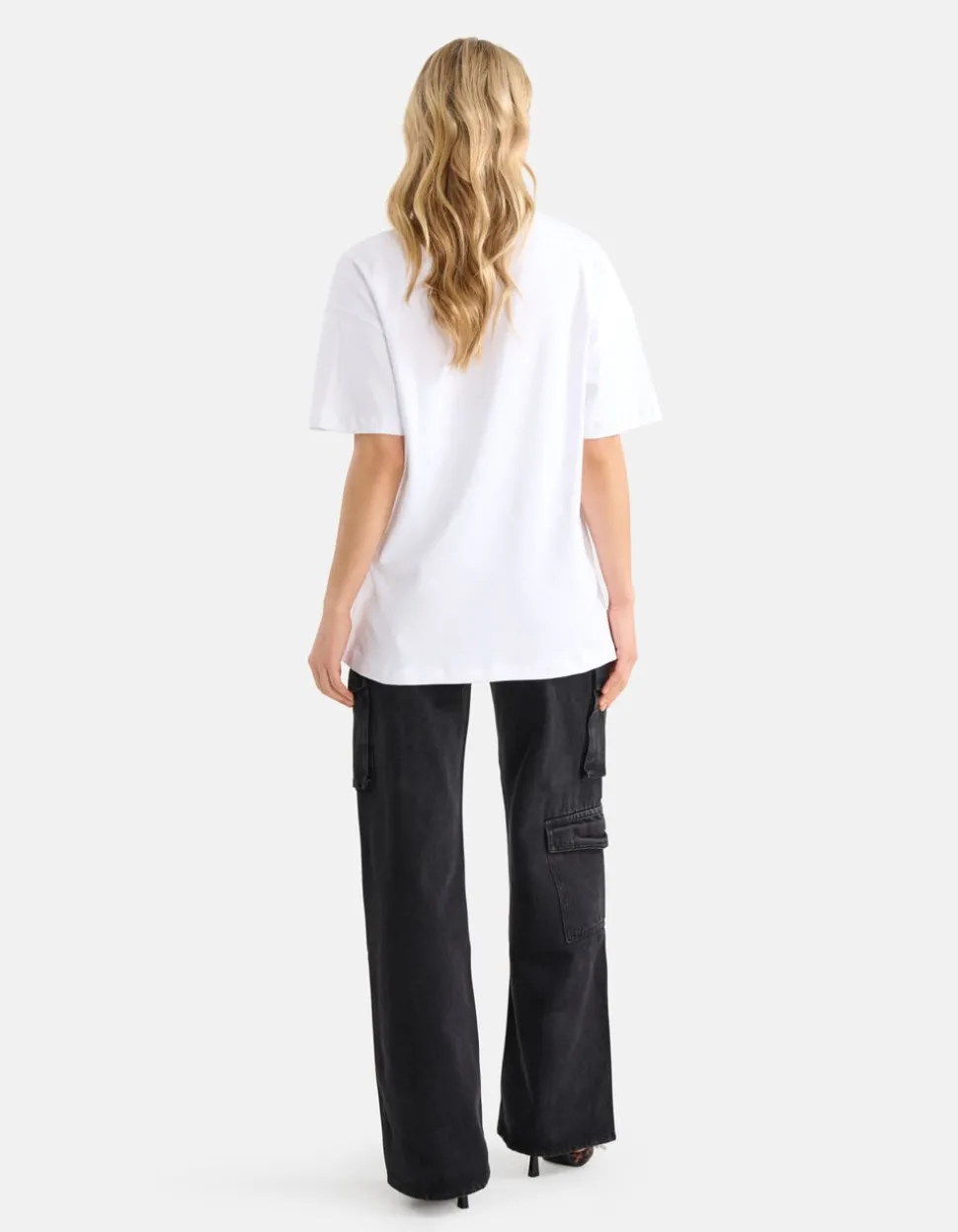 Oversized Basis T-shirt Wit