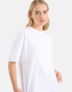Oversized Basis T-shirt Wit