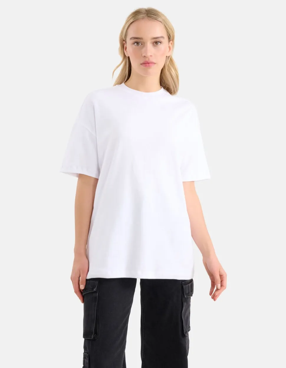 Oversized Basis T-shirt Wit