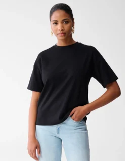 Oversized Basis T-shirt Zwart