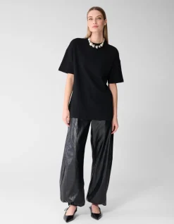Oversized Basis T-shirt Zwart