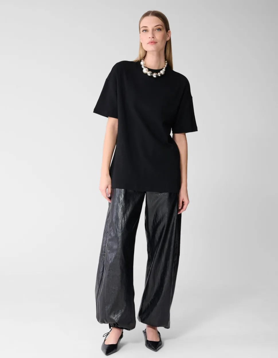Oversized Basis T-shirt Zwart