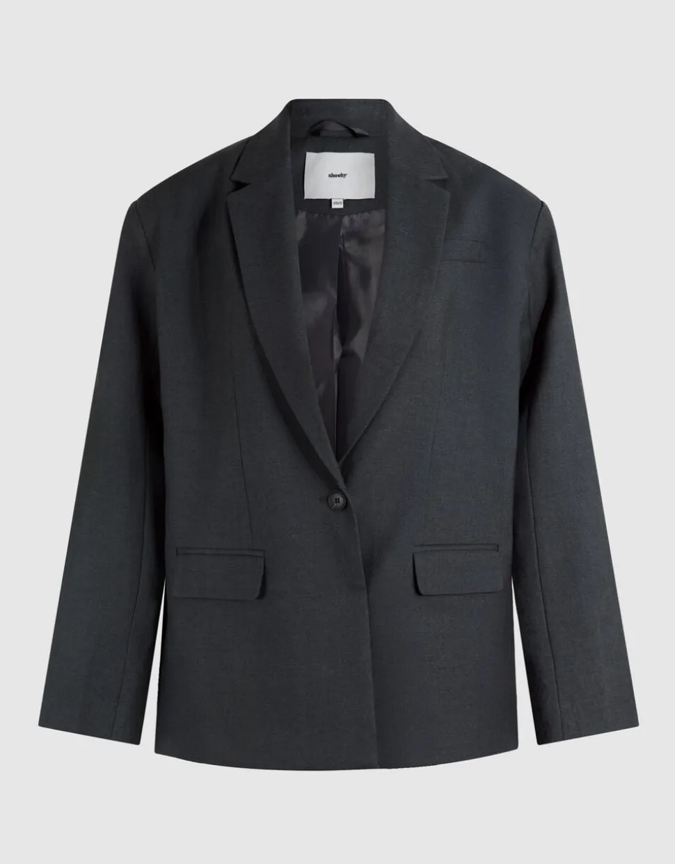 Oversized Blazer Donkergrijs