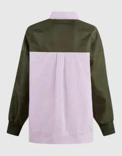 Oversized Bomber Blouse Lichtpaars