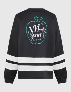 Oversized Fit Artwork Sweater Zwart