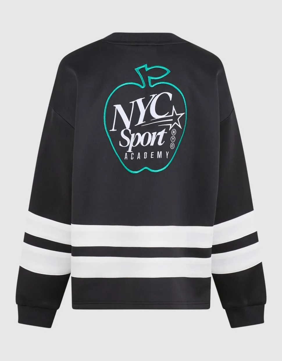 Oversized Fit Artwork Sweater Zwart