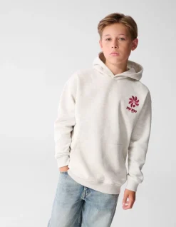 Oversized Fit Bold Artwork Hoodie Lichtgrijs