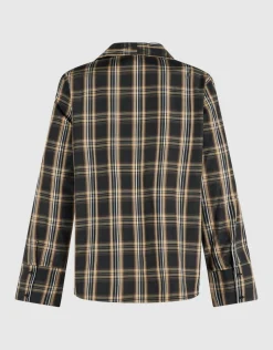 Oversized Fit Scarf Blouse Bruin