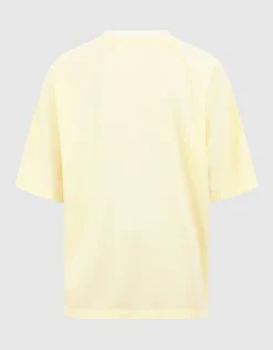 Oversized Fit Seoul Baseball T-shirt Lichtgeel