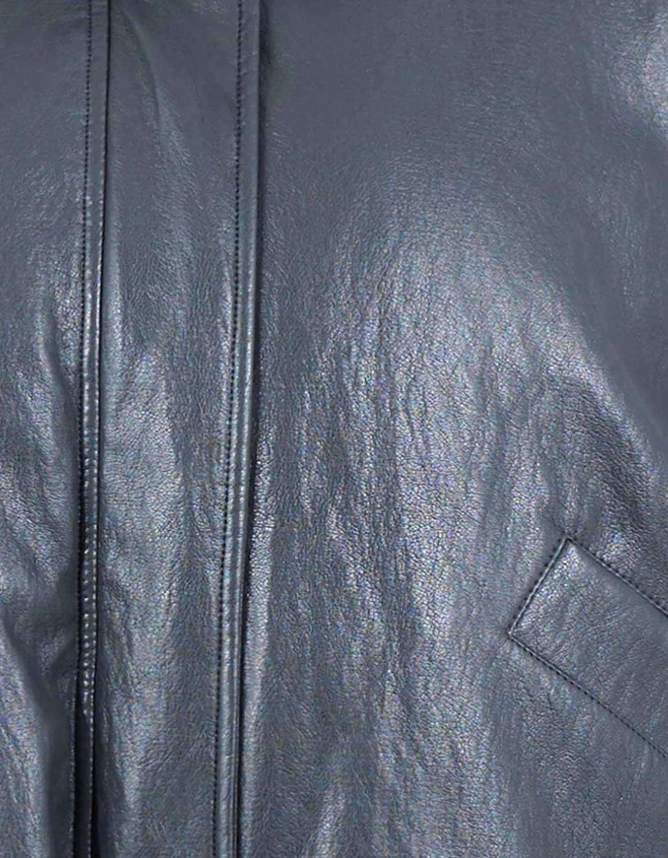 Oversized Puffer Jack Donkergrijs