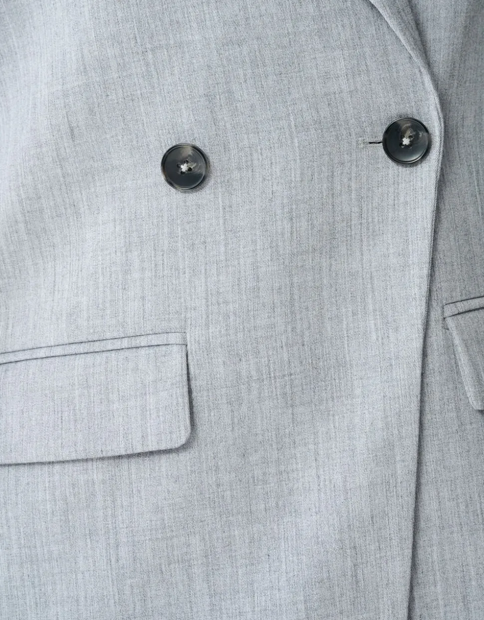 Oversized Shoulder Blazer Lichtgrijs