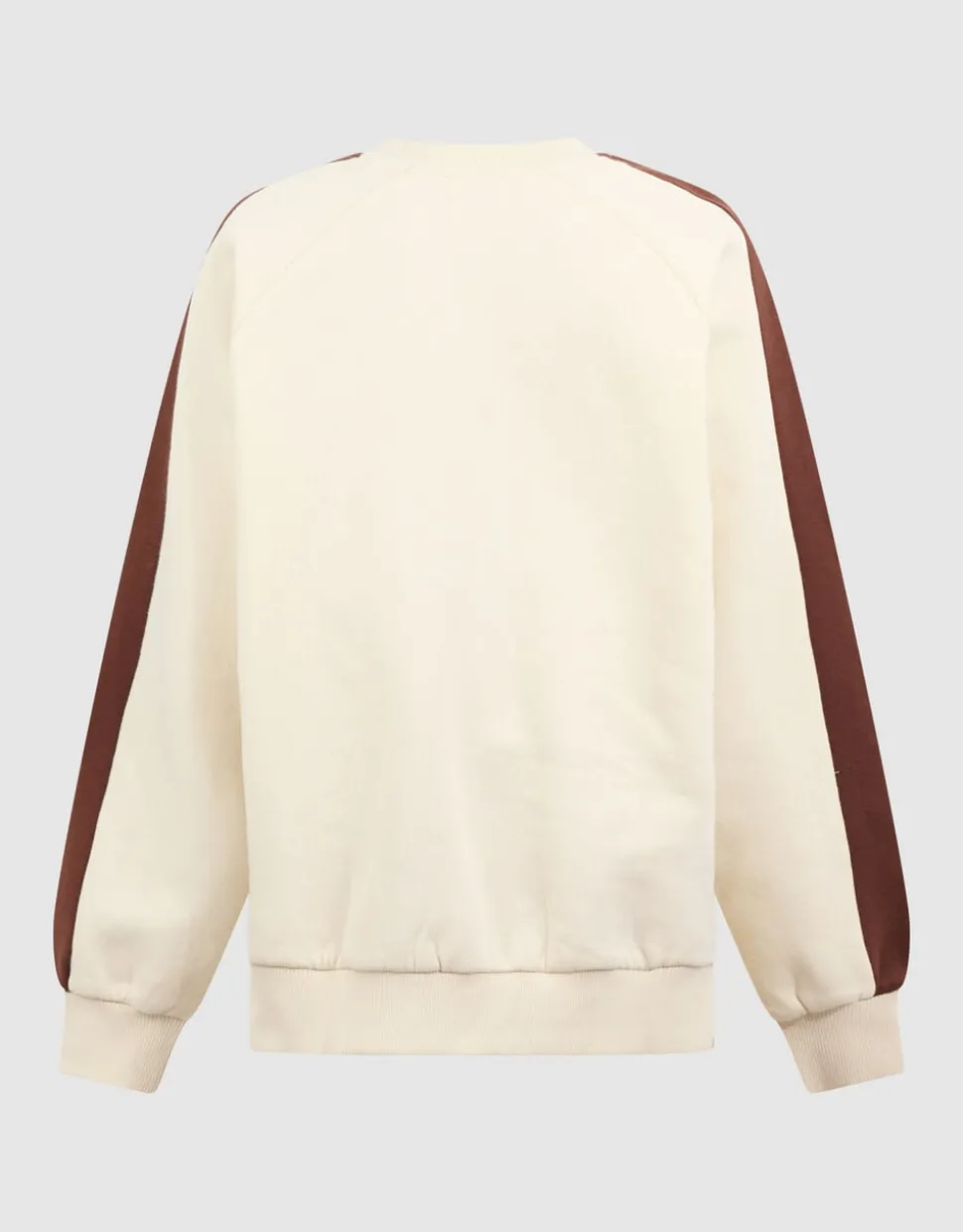 Oversized Sporty Sweater Gebroken Wit