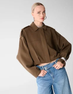 Oversized Sweat Jack Khaki