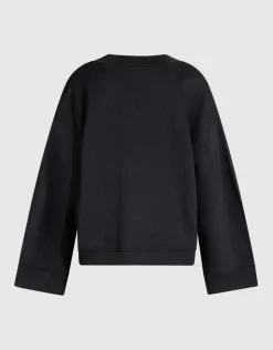 Oversized V-hals Sweater Zwart