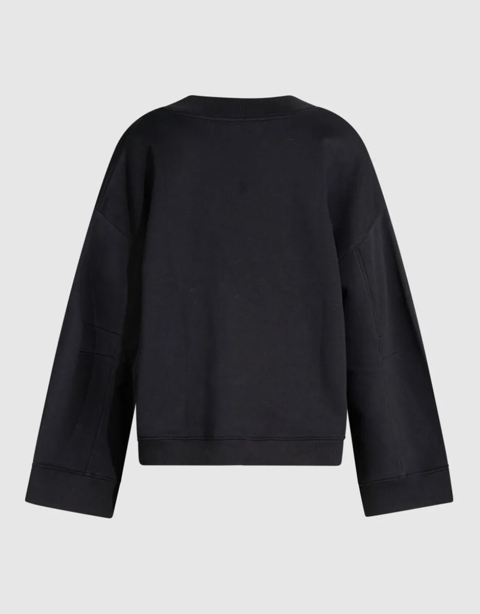 Oversized V-hals Sweater Zwart