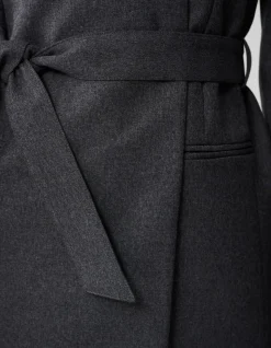 Oversized Wrap Blazer Donkergrijs By Lonneke
