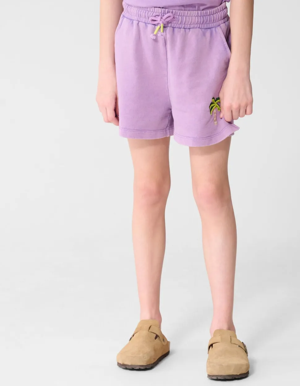 Palm Washed Short Paars
