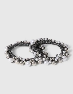 Pearl Mouwophouder Zilver