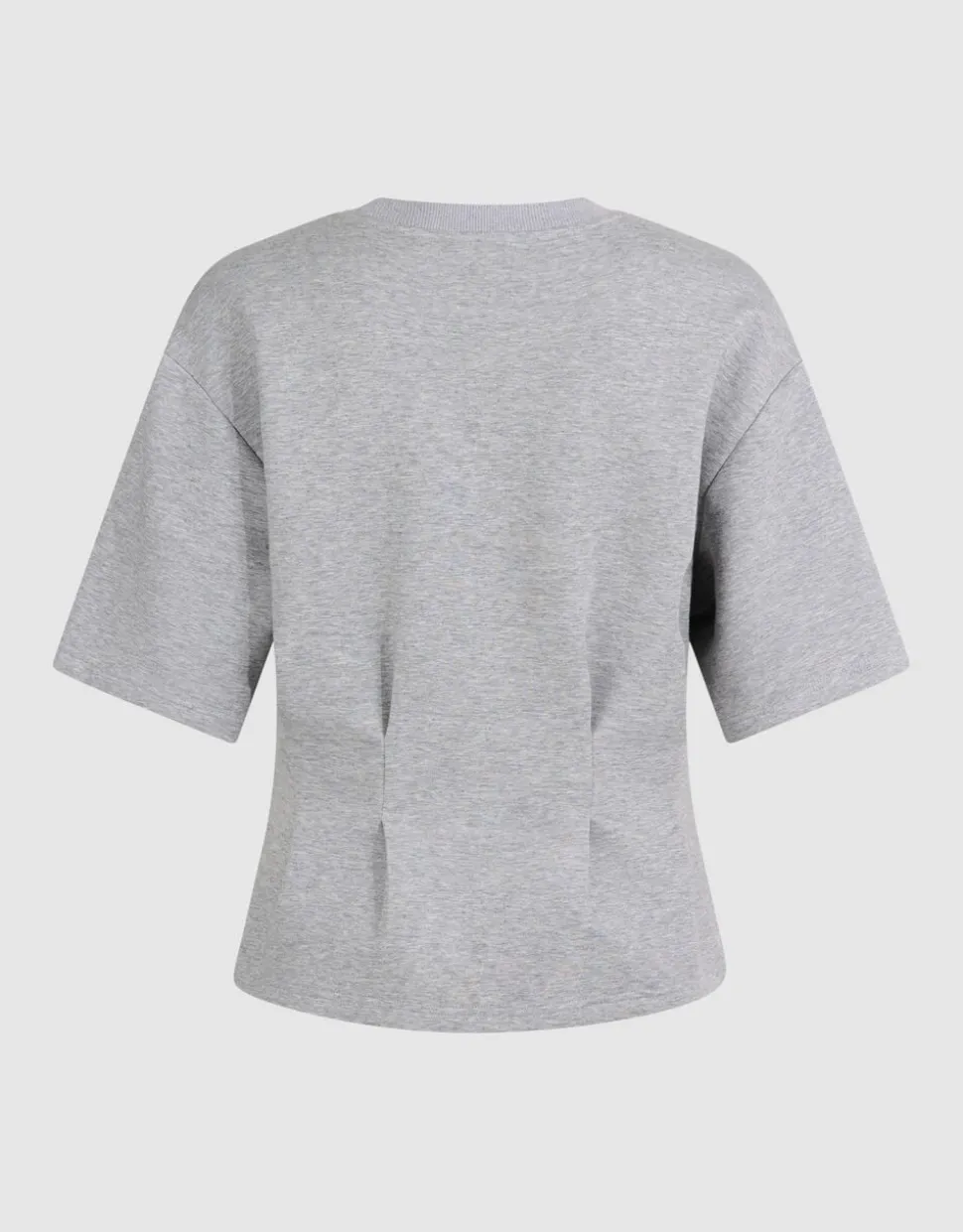 Peplum Scuba T-shirt Lichtgrijs