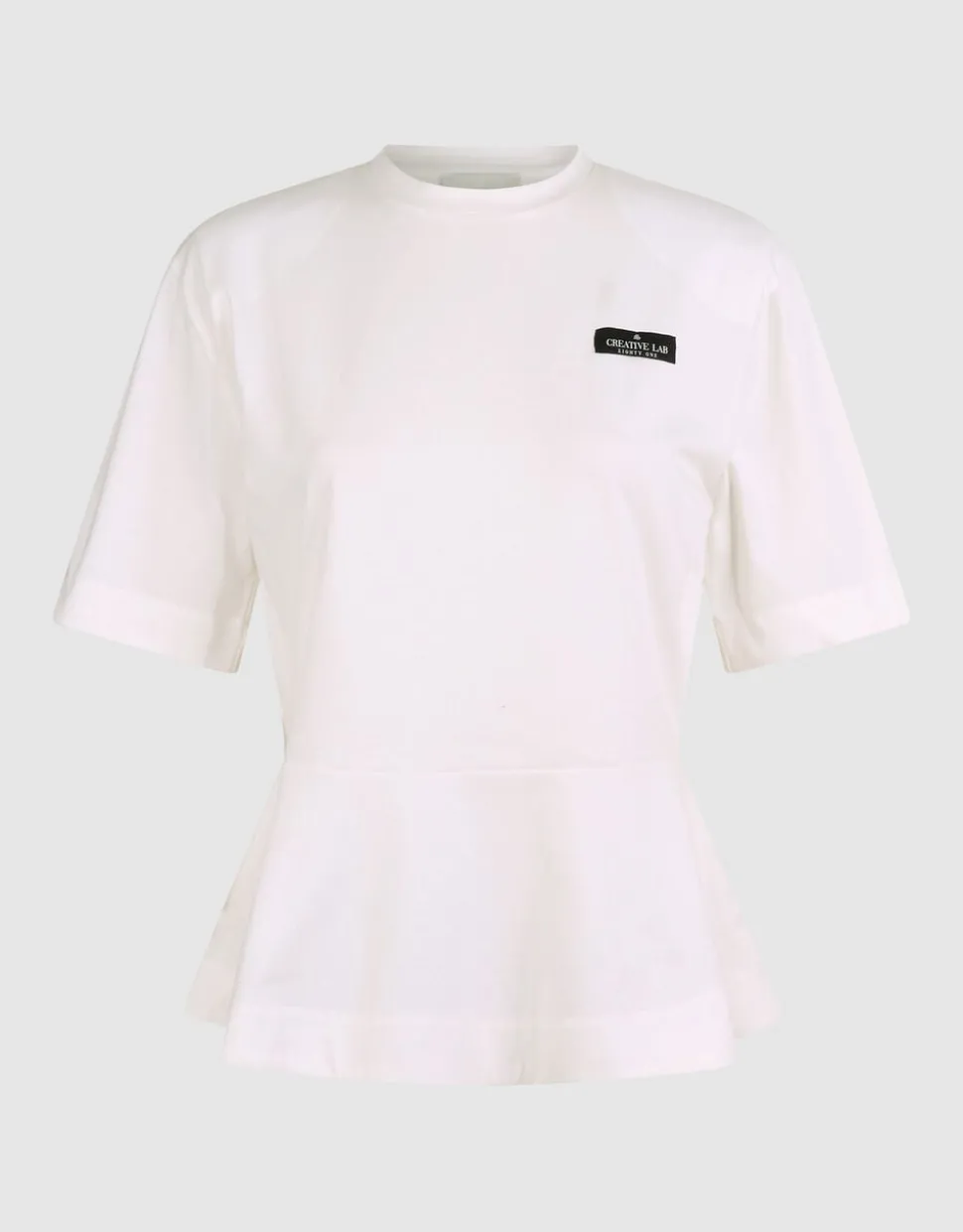 Peplum T-shirt Wit