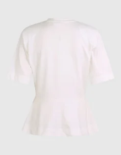 Peplum T-shirt Wit