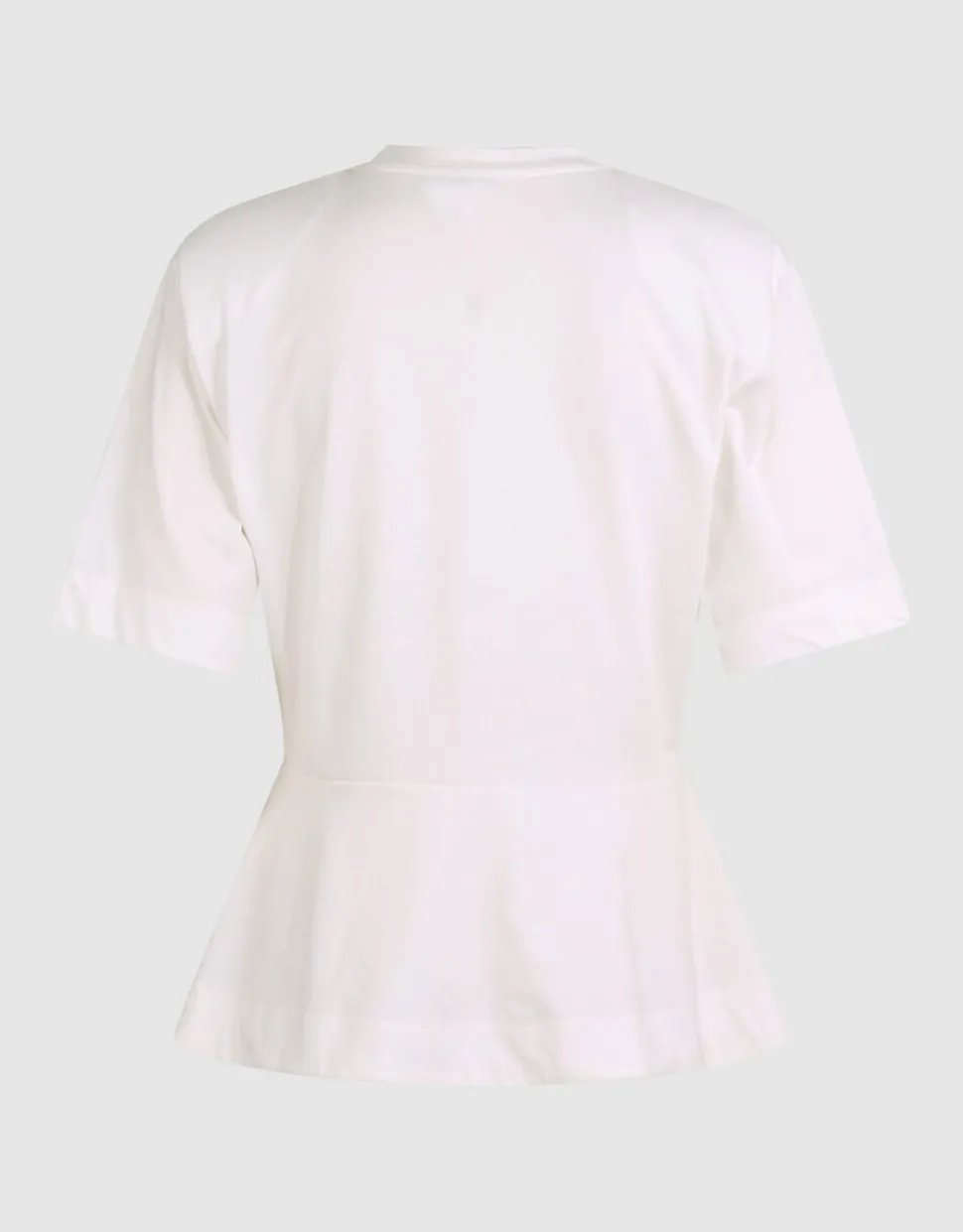 Peplum T-shirt Wit