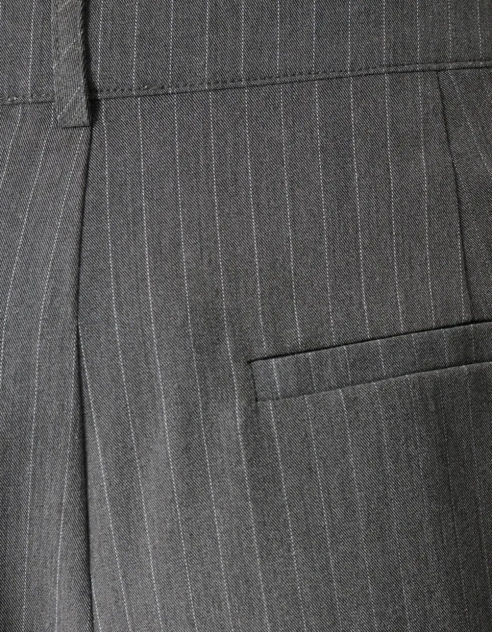 Pinstripe Pleated Skort Donkergrijs